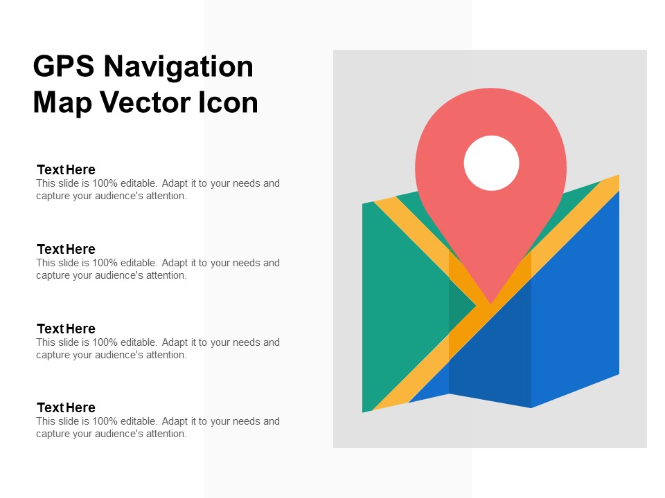 Gps Navigation Map Vector Icon Ppt PowerPoint Presentation Pictures Slide Portrait