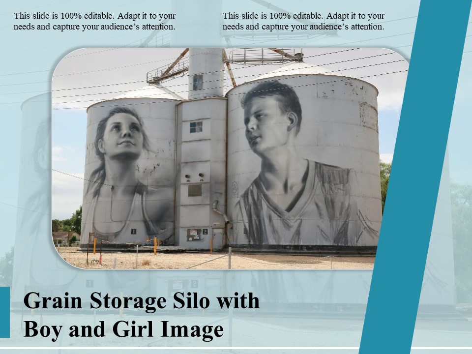 Grain Storage Silo With Boy And Girl Image Ppt PowerPoint Presentation Gallery File Formats PDF
