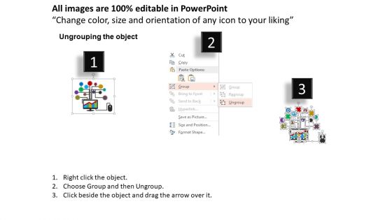 Graph On Screen For Stock Market Analysis Powerpoint Template