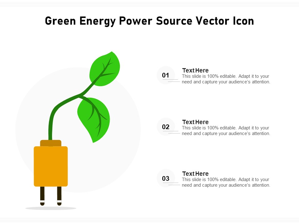 Green Energy Power Source Vector Icon Ppt PowerPoint Presentation File Microsoft PDF