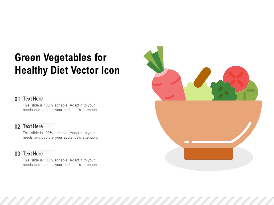 Green Vegetables For Healthy Diet Vector Icon Ppt PowerPoint Presentation Styles Graphics PDF