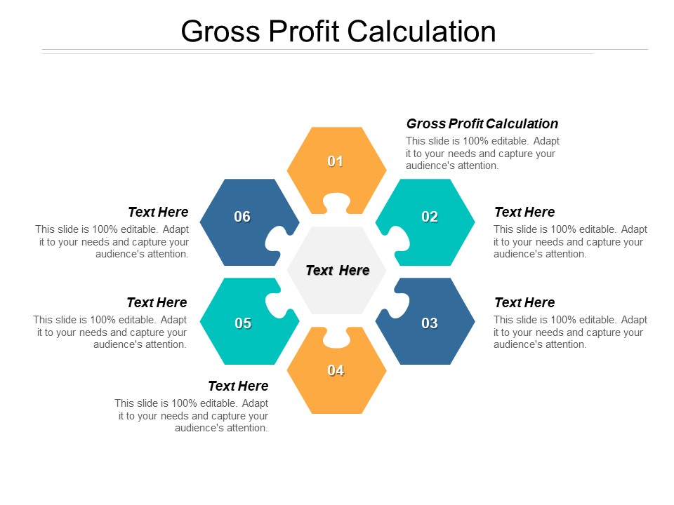 Gross Profit Calculation Ppt PowerPoint Presentation Show Design Ideas