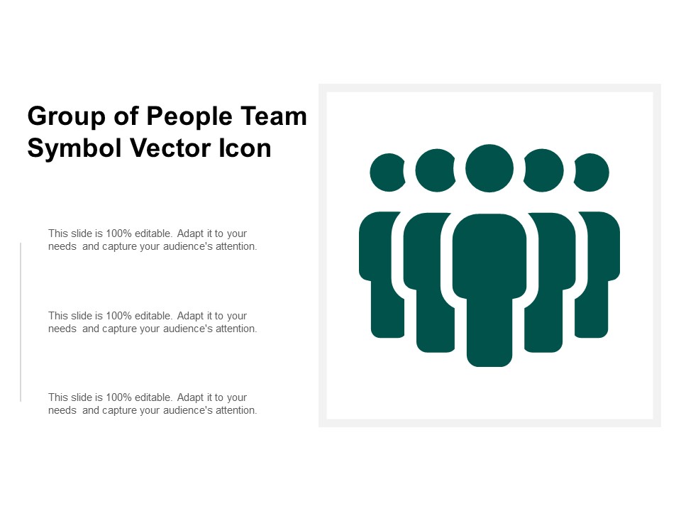 Group Of People Team Symbol Vector Icon Ppt PowerPoint Presentation Pictures Shapes