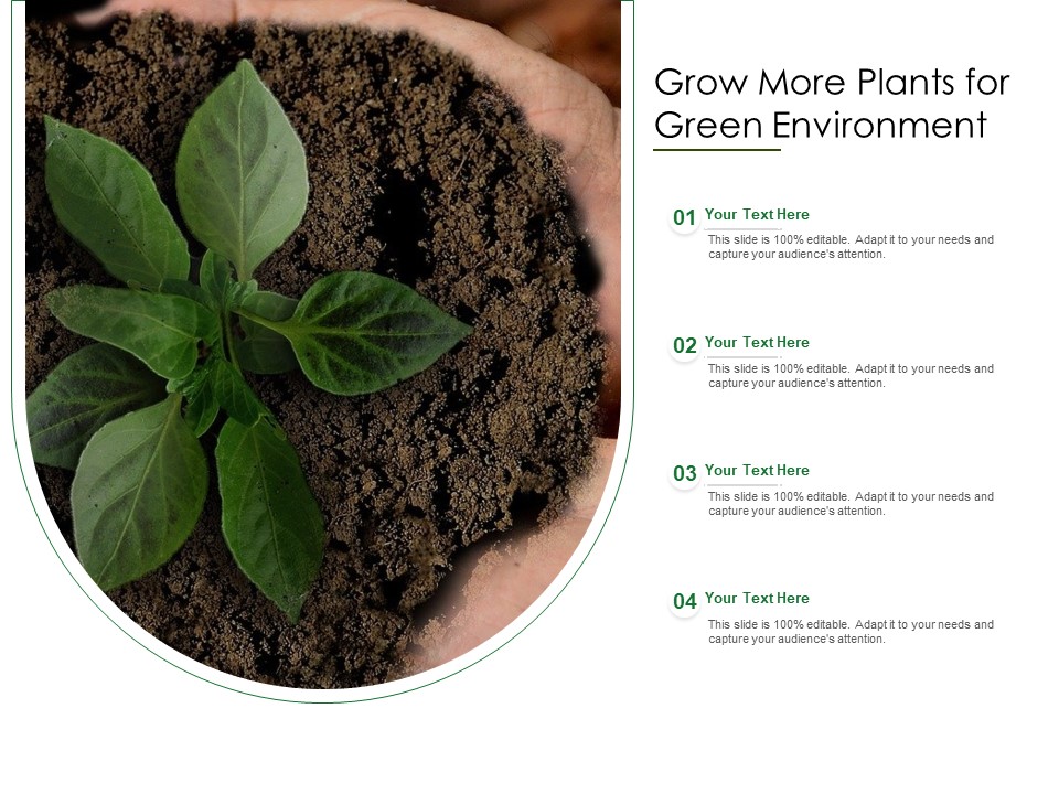 Grow More Plants For Green Environment Ppt PowerPoint Presentation File Professional PDF