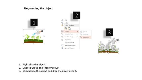 Grow Plant For Green Energy Source Powerpoint Template