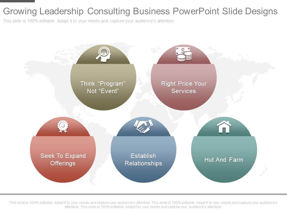Growing Leadership Consulting Business Powerpoint Slide Designs