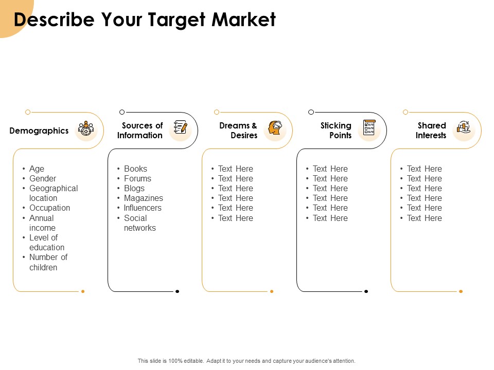 Growth Strategy And Growth Management Implementation Describe Your Target Market Ppt Inspiration Elements PDF