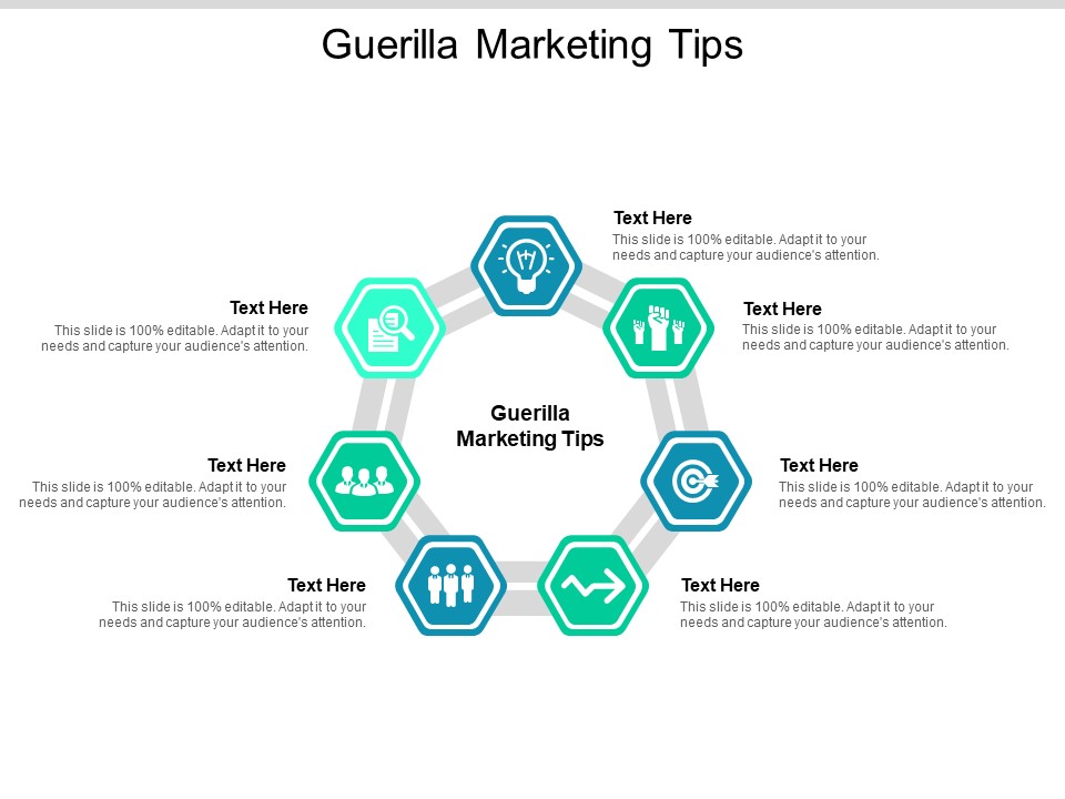 Guerilla Marketing Tips Ppt PowerPoint Presentation Gallery Graphics Template Cpb