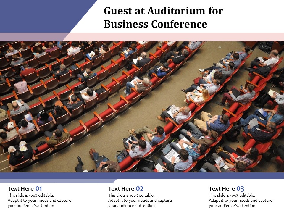Guest At Auditorium For Business Conference Ppt PowerPoint Presentation Inspiration Outfit PDF