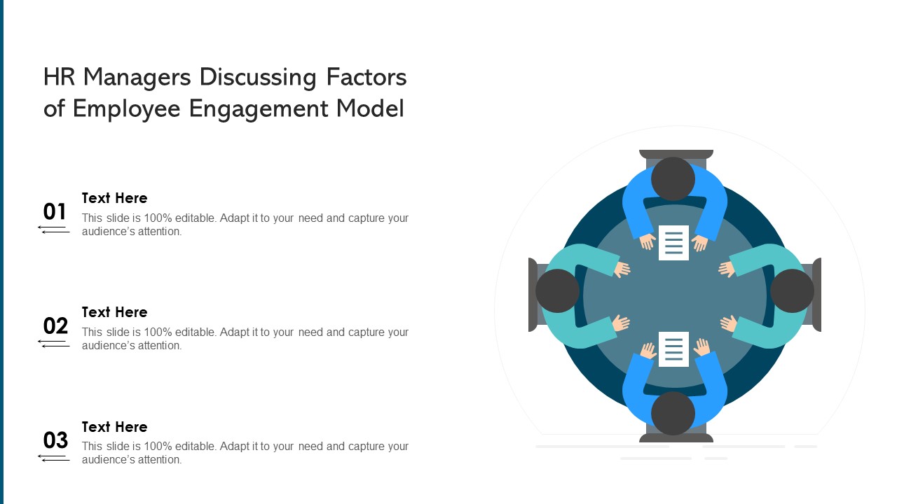 HR Managers Discussing Factors Of Employee Engagement Model Ppt Pictures Slide Download PDF