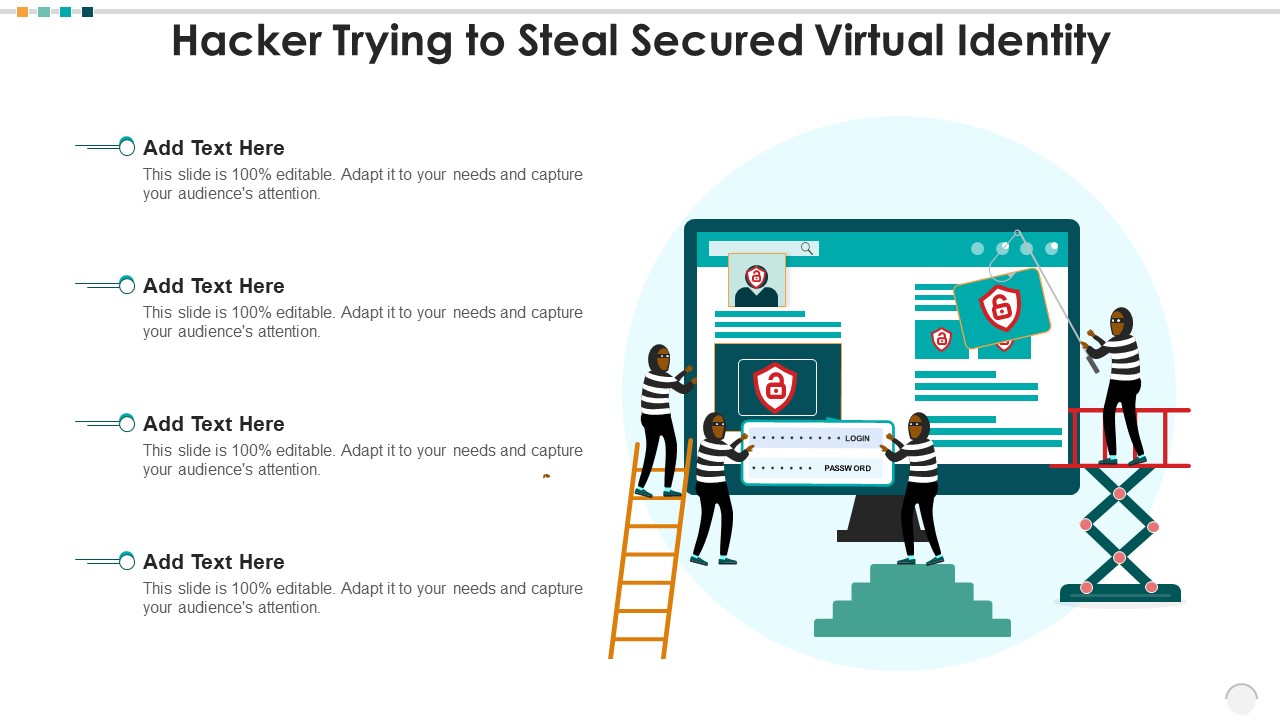 Hacker Trying To Steal Secured Virtual Identity Sample PDF