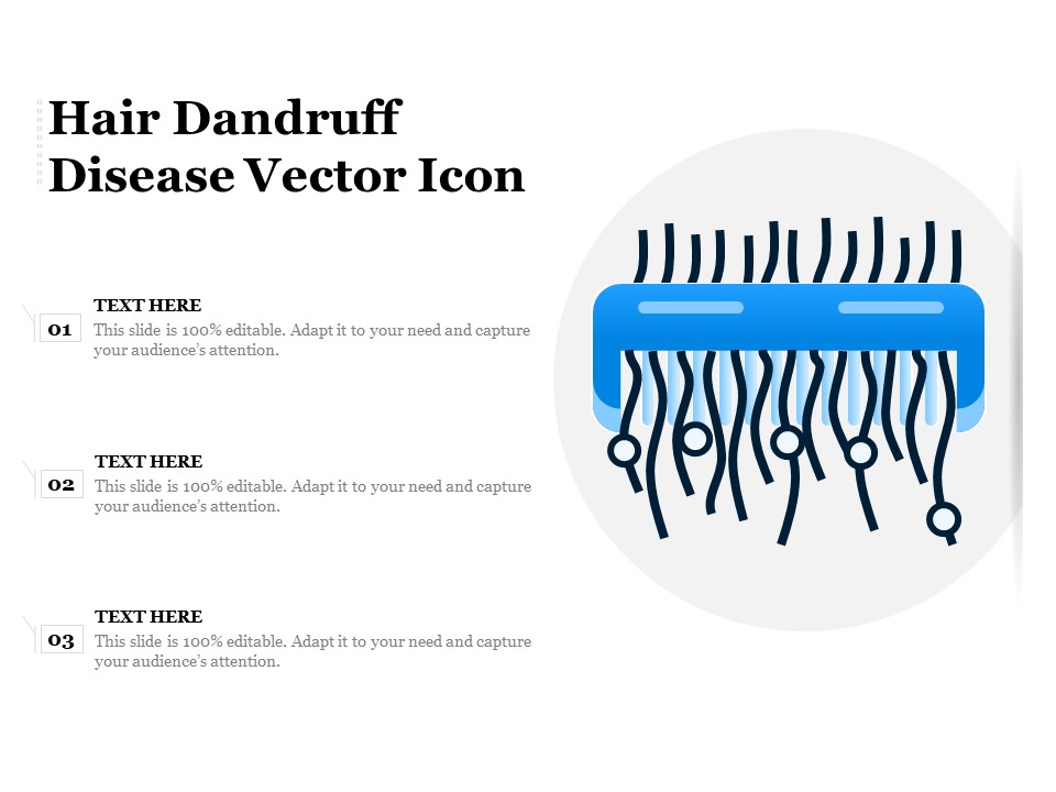 Hair Dandruff Disease Vector Icon Ppt PowerPoint Presentation Layouts Layout PDF