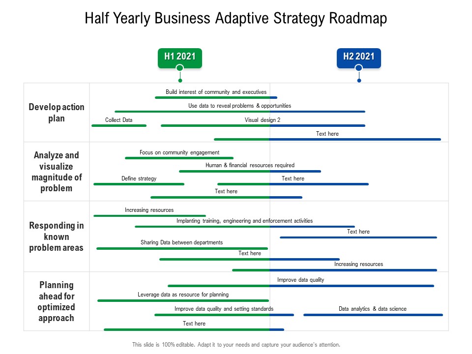 Half Yearly Business Adaptive Strategy Roadmap Download