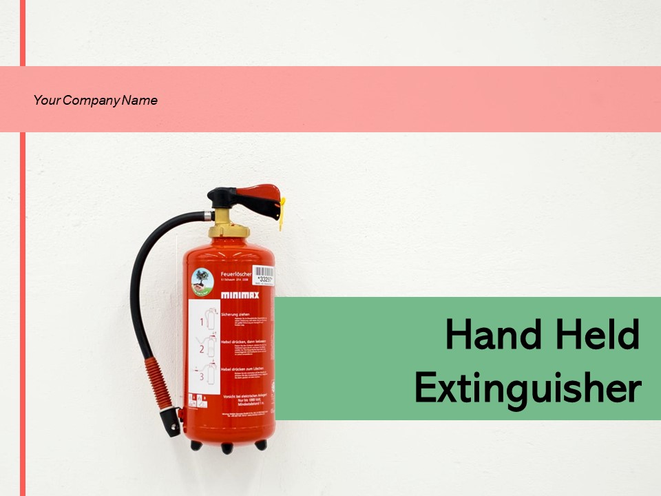 Hand Held Extinguisher Red Fire Extinguisher Open Nozzle Ppt PowerPoint Presentation Complete Deck
