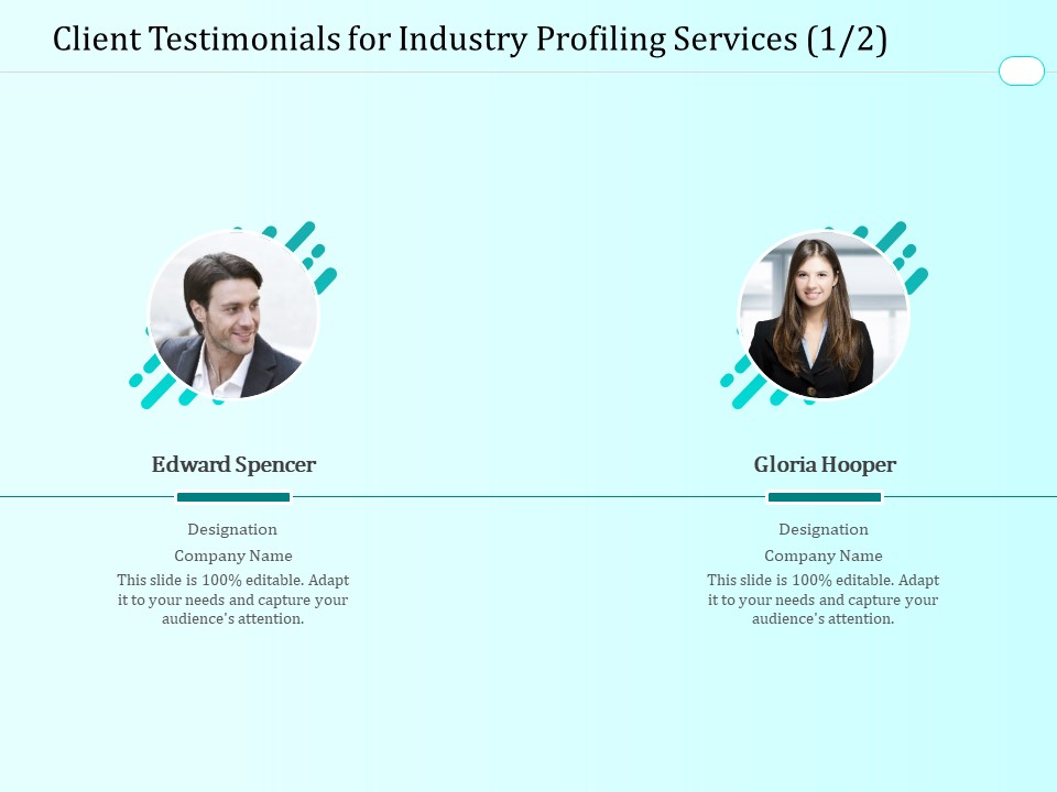 Handling Industry Analysis Client Testimonials For Industry Profiling Services Microsoft PDF