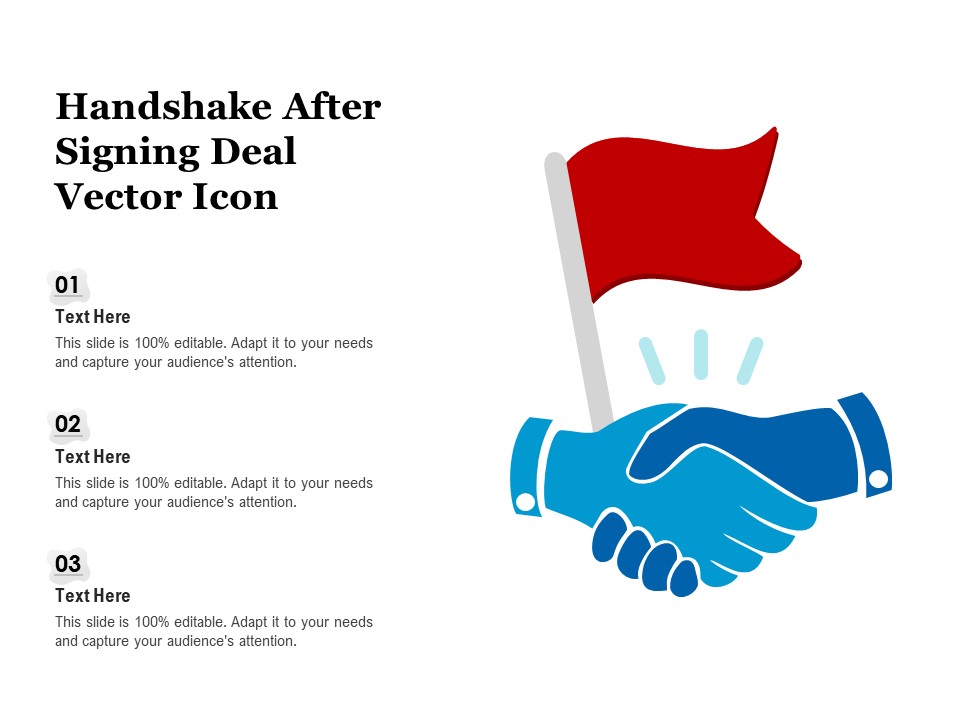 Handshake After Signing Deal Vector Icon Ppt PowerPoint Presentation Summary Rules PDF