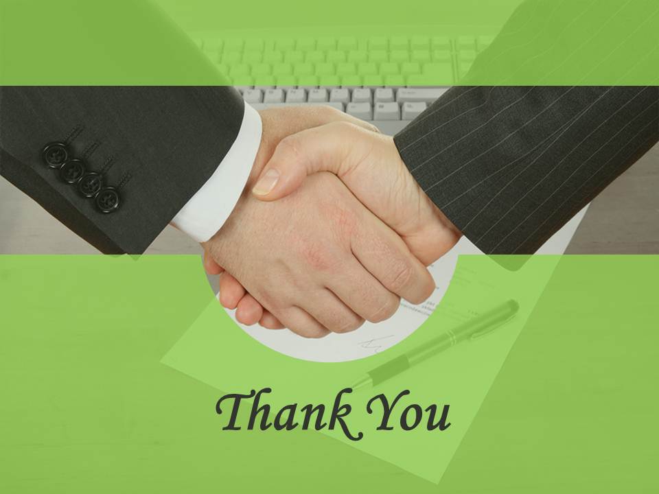 Handshake Thank You Slide Design Powerpoint Slides