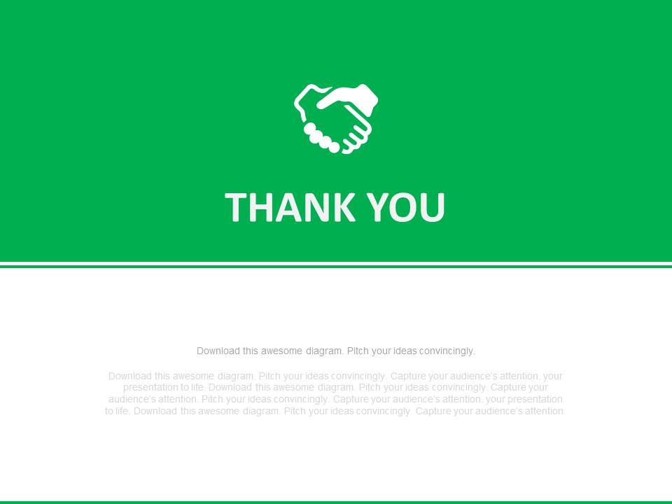 Handshake Thank You Text PowerPoint Slides