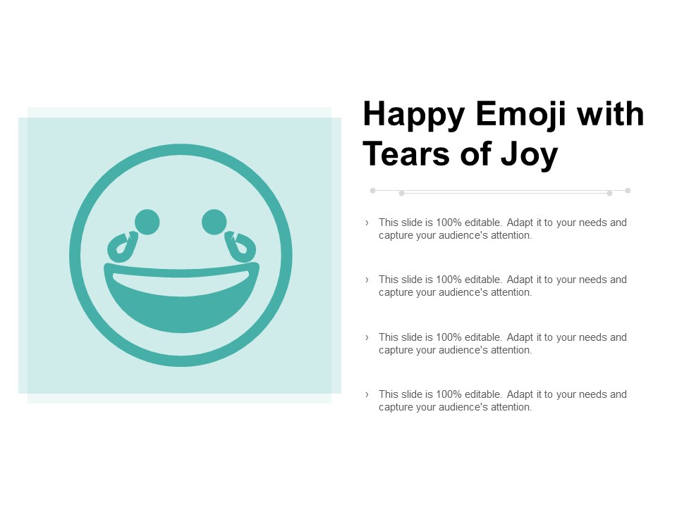 Happy Emoji With Tears Of Joy Ppt PowerPoint Presentation Styles Background Images