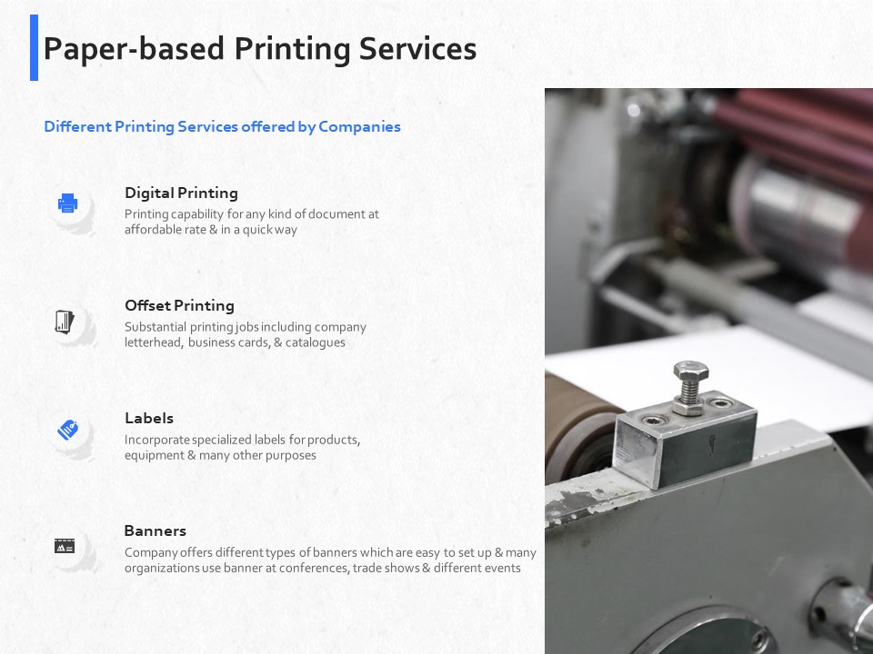 Hardbound Printing Paper Based Printing Services Ppt Model Graphics Design PDF