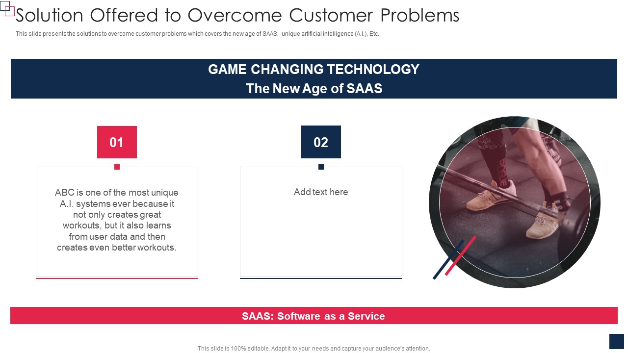 Health And Fitness App Pitch Deck Solution Offered To Overcome Customer Problems Template PDF