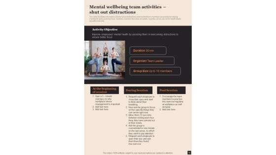 Health And Wellness Playbook Template