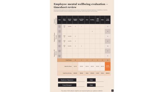 Health And Wellness Playbook Template