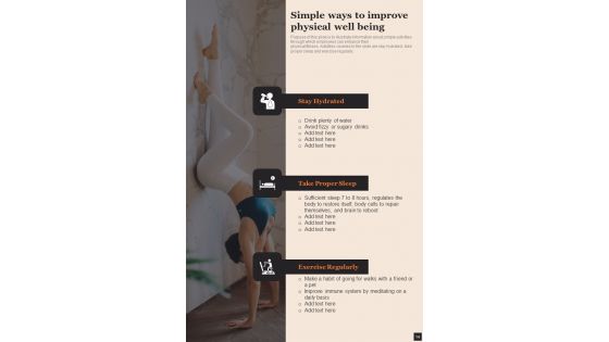 Health And Wellness Playbook Template