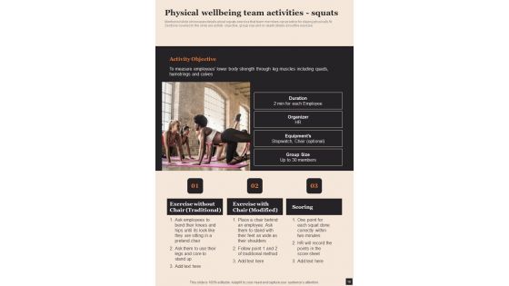 Health And Wellness Playbook Template