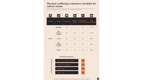 Health And Wellness Playbook Template