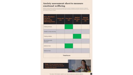 Health And Wellness Playbook Template