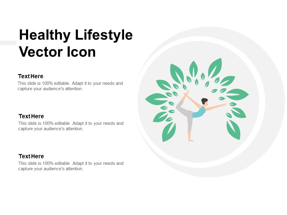 Healthy Lifestyle Vector Icon Ppt Powerpoint Presentation Model Elements