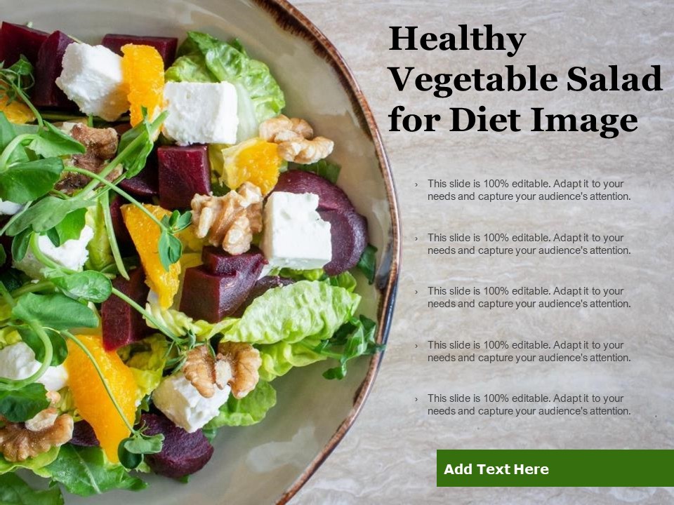 Healthy Vegetable Salad For Diet Image Ppt PowerPoint Presentation Outline Inspiration PDF