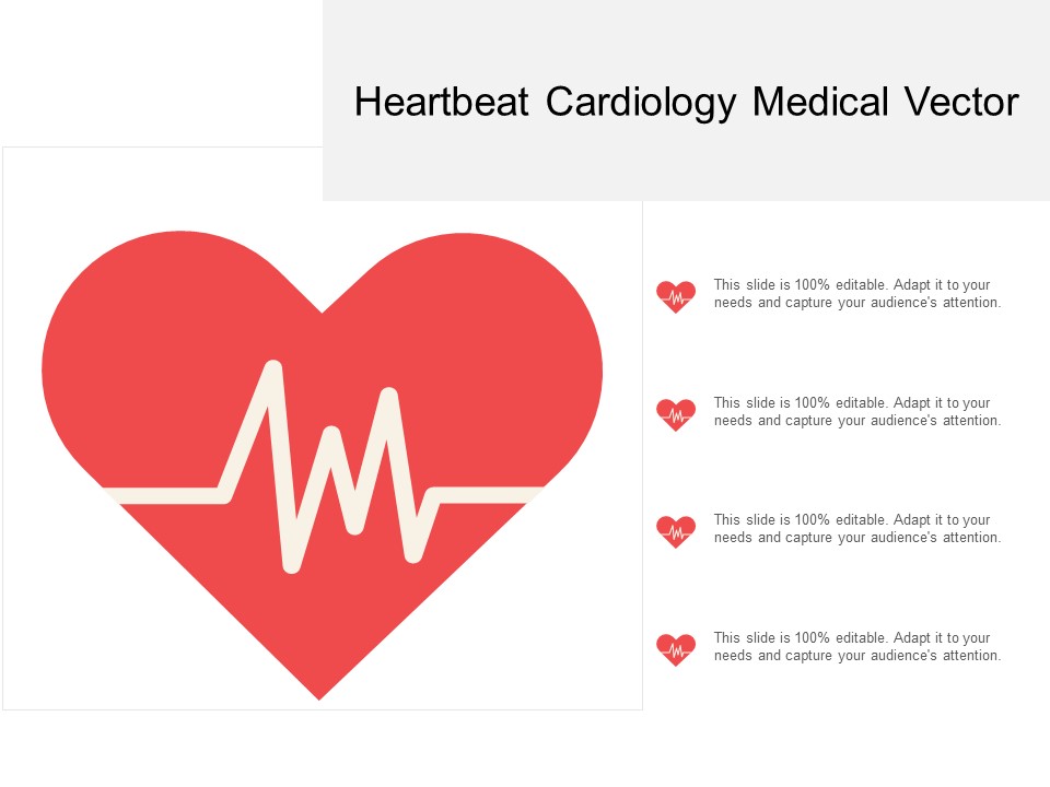 Heartbeat Cardiology Medical Vector Ppt PowerPoint Presentation Portfolio Visuals