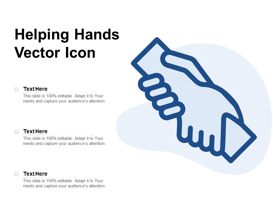 Helping Hands Vector Icon Ppt PowerPoint Presentation File Templates PDF