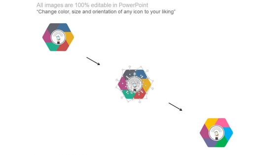 Hexagonal Steps For Mobile Communication Powerpoint Slides