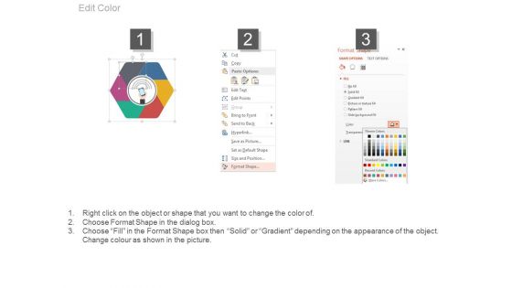 Hexagonal Steps For Mobile Communication Powerpoint Slides