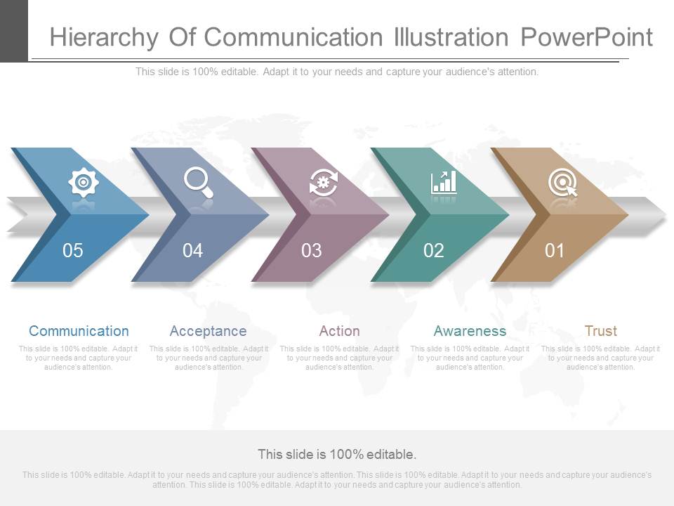 Hierarchy Of Communication Illustration Powerpoint