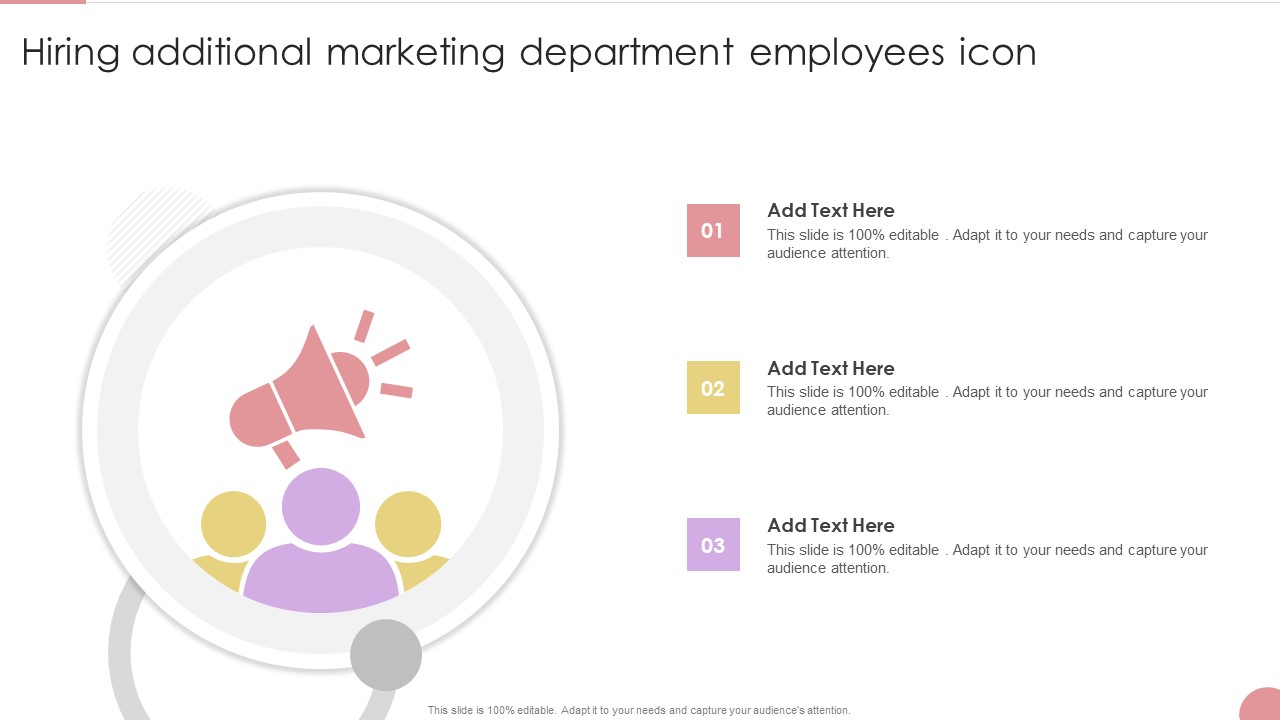 Hiring Additional Marketing Department Employees Icon Download PDF