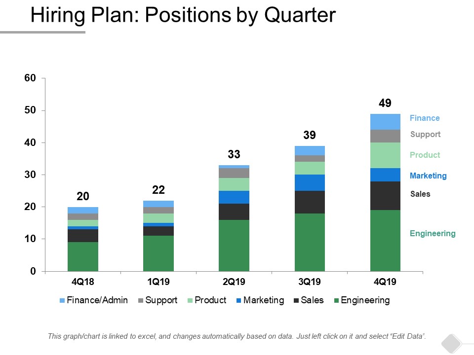 Hiring Plan Positions By Quarter Ppt PowerPoint Presentation Styles Visual Aids