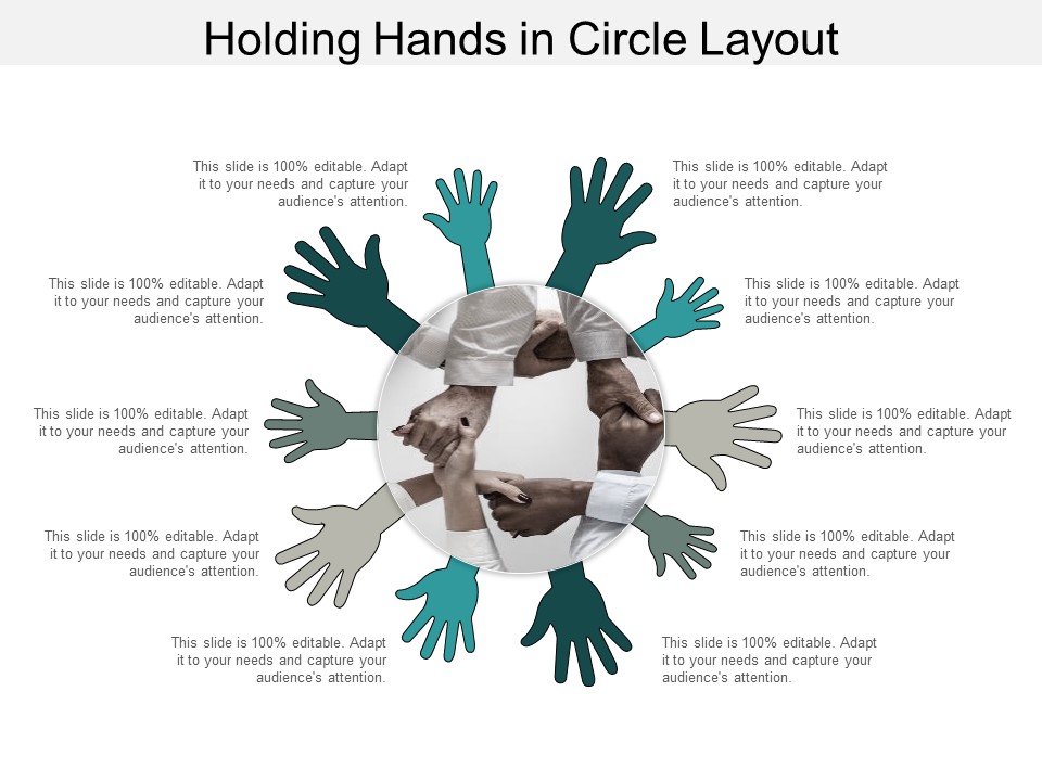 Holding Hands In Circle Layout Ppt PowerPoint Presentation Infographic Template Gallery