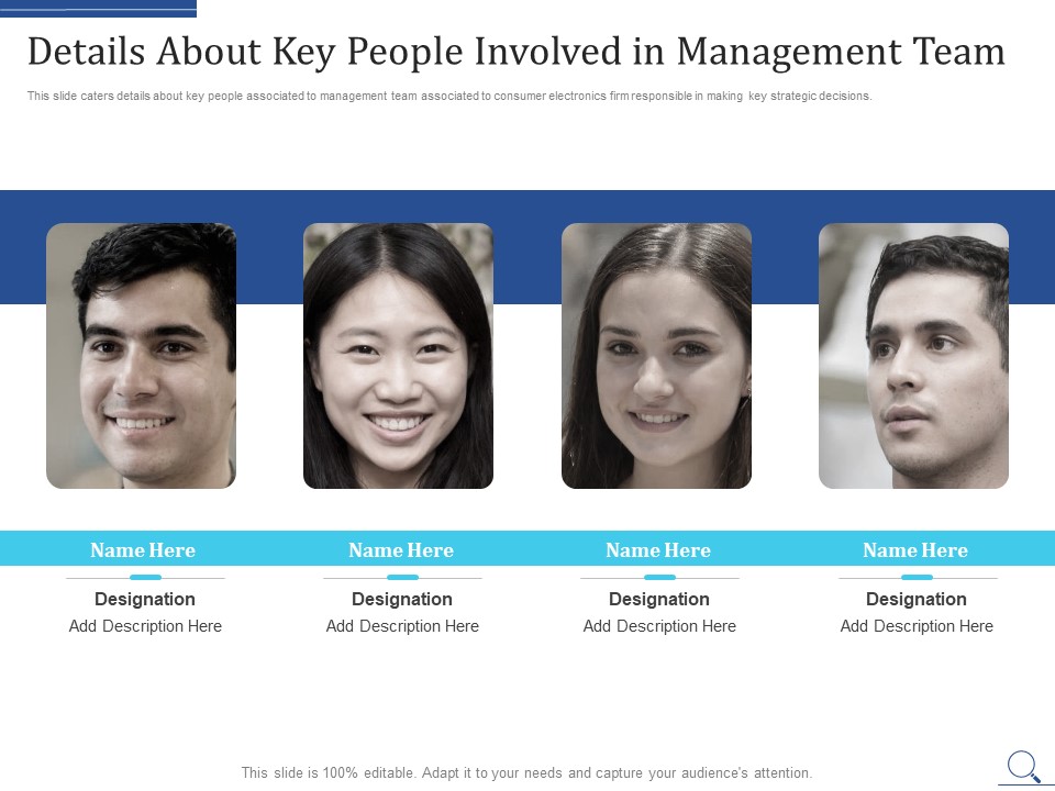 Home Appliances Producer Seed Details About Key People Involved In Management Team Summary PDF