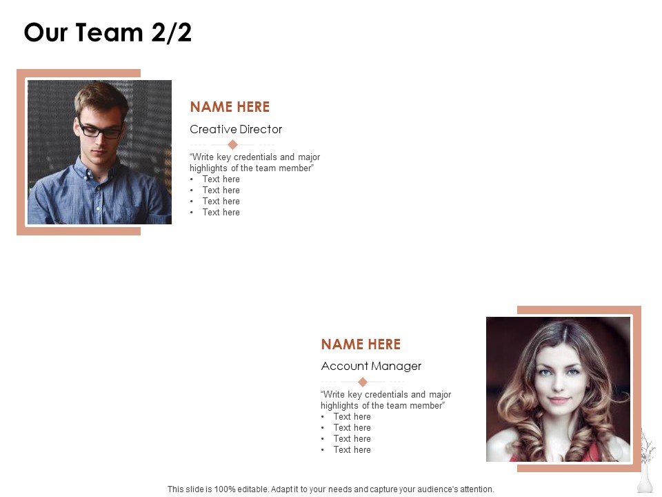 Home Decor Services Appointment Proposal Our Team Ppt Layouts Shapes PDF