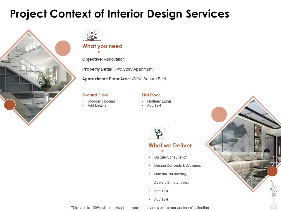 Home Decor Services Appointment Proposal Project Context Of Interior Design Services Designs PDF