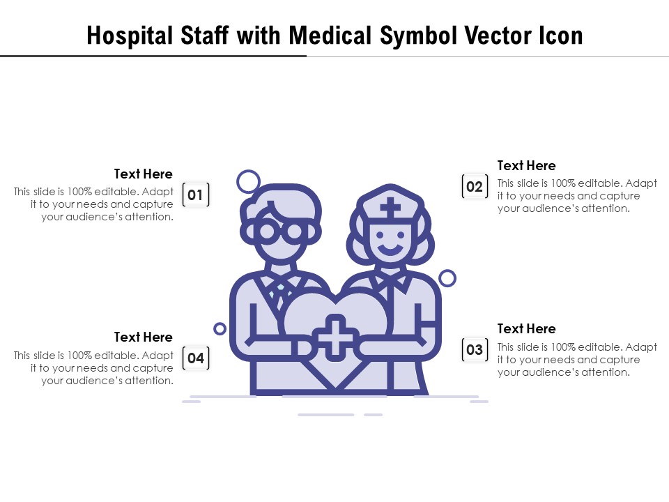 Hospital Staff With Medical Symbol Vector Icon Ppt PowerPoint Presentation Inspiration Format PDF