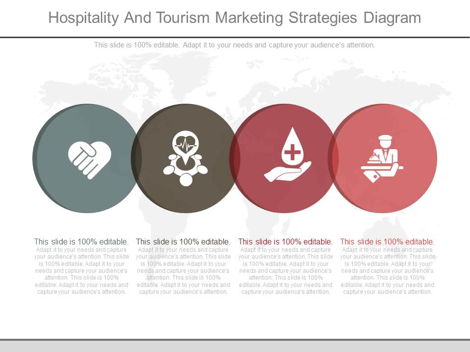 Hospitality And Tourism Marketing Strategies Diagram