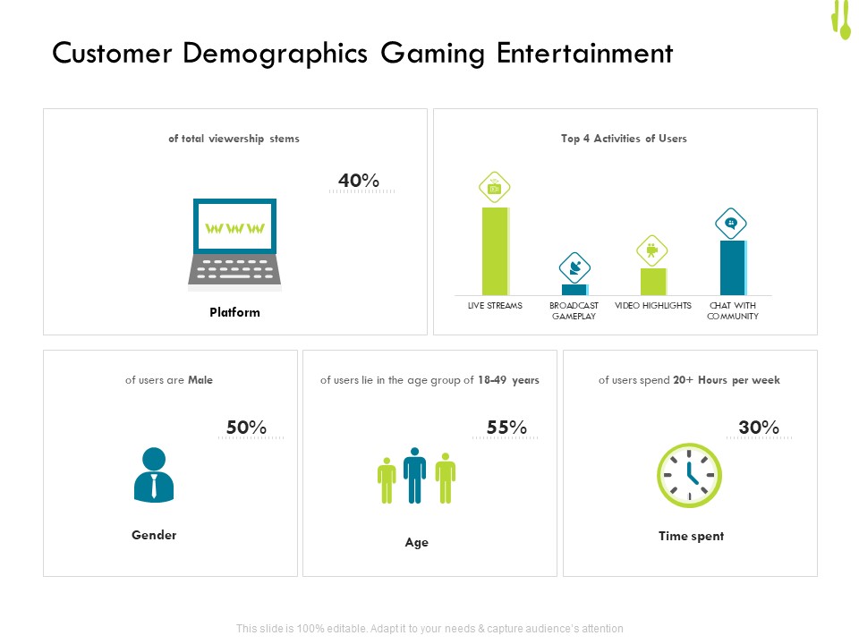 Hotel Management Plan Customer Demographics Gaming Entertainment Diagrams PDF