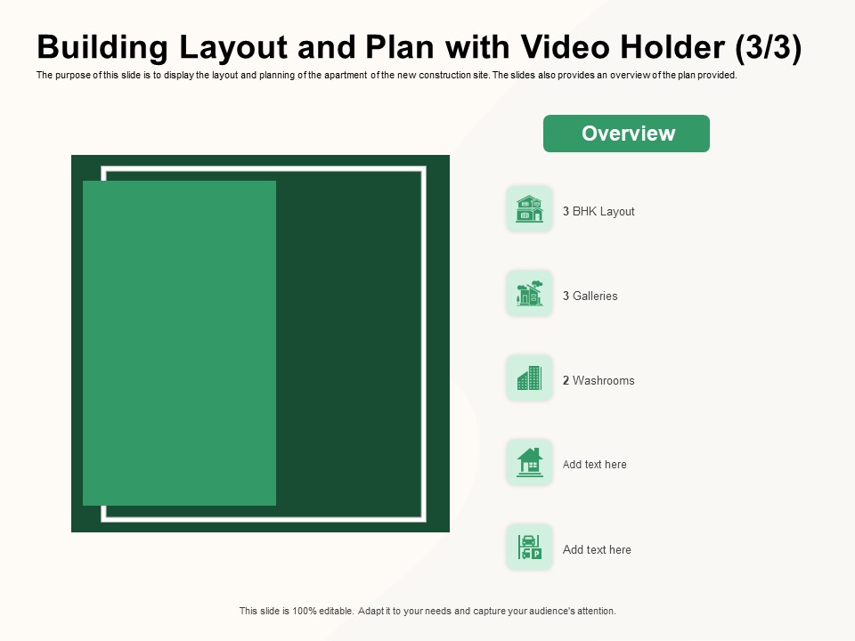 How To Effectively Manage A Construction Project Building Layout And Plan With Video Holder BHK Layout Demonstration PDF