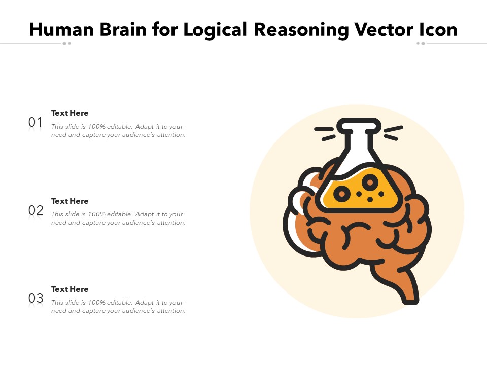 Human Brain For Logical Reasoning Vector Icon Ppt PowerPoint Presentation Styles Format PDF