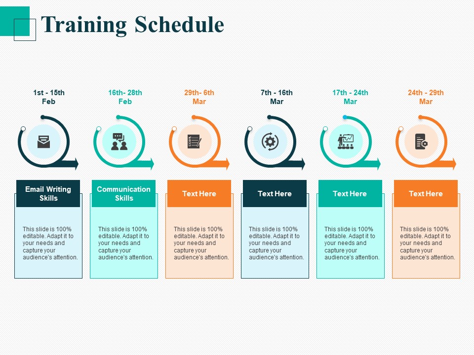 Human Capital Management Procedure Training Schedule Ppt Infographics PDF